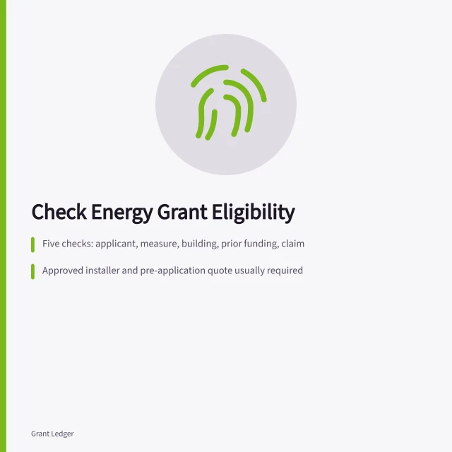 Checklist for small business energy efficiency grant eligibility. How to check eligibility for small business energy efficiency grants